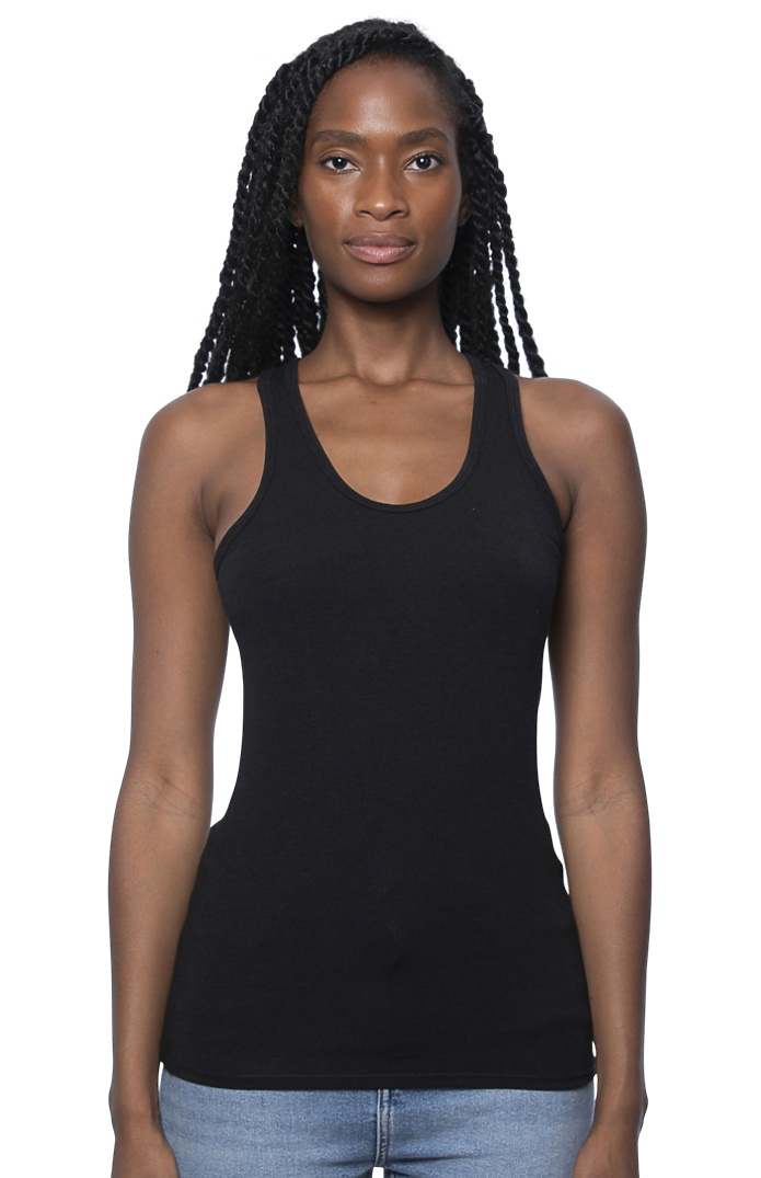 VISCOSE BAMBOO ORGANIC COMBED SPANDEX RACER TANK